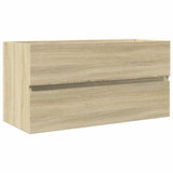 2 Piece Bathroom Furniture Set Ceramic and Engineered Wood 3307664