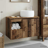 Bathroom Furniture Set 2 pcs Old Wood Engineered Wood 3404102