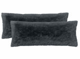 Cushion with Pillow HEERLEN 6 pcs Anthracite PV Fleece 925506