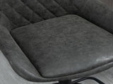 Retro Bar Stools Set of 2, Adjustable Kitchen Stool, Upholstered Bar Chairs with Back, Swivel Seat, T3398P328171