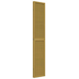 Room Divider 4 Panels Brown Solid Wood Paulownia 358820