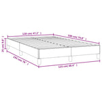 Bed Frame without Mattress Cappuccino 120x190 cm Small Double Faux Leather 379501