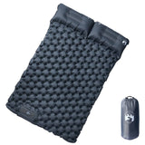 Self Inflating Camping Mattress with Pillows 2-Person Grey 4007099