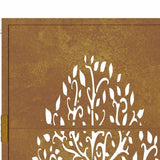 Garden Gate 100x125 cm Corten Steel Tree Design 153162