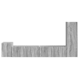 TV Cabinet Set Wall-mounted 3 pcs Grey Sonoma Engineered Wood 3409021