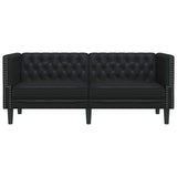 Sofa Black 174 x 74.5 x 70.5 cm PVC 42013014