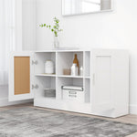 ZNTS Sideboard White 120x30.5x70 cm Engineered Wood 802777