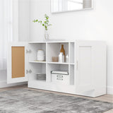 ZNTS Sideboard White 120x30.5x70 cm Engineered Wood 802777