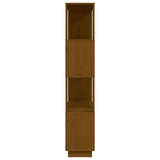 Book Cabinet/Room Divider Honey Brown 80x25x132 cm Solid Wood 814062
