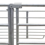 4-Panel Sheep Pen Galvanised Steel 137 x 137 x 92 cm 141814