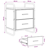 Hanging Bedside Cabinet Black Oak 40 x 30 x 50 cm 8013542