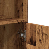 Rolling Cabinet Old Wood 55x40x91 cm Engineered Wood 853189