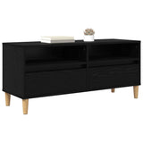 TV Cabinet Black Oak 100 x 34.5 x 44.5 cm Engineered Wood 881461