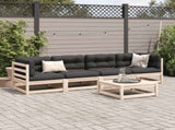 Garden Sofa Set Natural Wood Solid Pine Wood Large 3299279