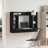 Wall-Mounted Desk Black 105x48x75 cm Engineered Wood 847969