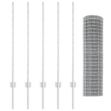 Fence and Post Silver 1 x 10 m Steel 3336179