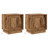 Bedside Cabinet 2 pcs Old Wood 44 x 34.5 x 45 cm 869575