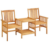 Bistro Set Natural wood colour Solid Acacia wood Standard Durable 45933