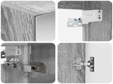 Bathroom Cabinet Set 5 pcs Grey Sonoma Engineered Wood 3406436