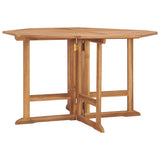 Outdoor Dining Set Teak Brown Solid teak wood Compact Foldable 3096573