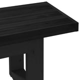 Dining Bench NOAIN 160 x 41 x 45 cm Solid Pine Wood Black 42020924