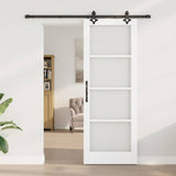 Sliding Door ORKDAL White and Black 78 x 211 cm 3332162