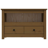 TV Cabinet Honey Brown 79x35x52 cm Solid Wood Pine 821500