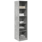 Wardrobe Concrete Grey 50x50x200 cm Engineered Wood 3307714