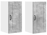 Wall Cabinet PORTO 2 pcs Concrete Grey 30 x 31 x 80 cm 885362