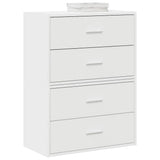 Cabinets with 2 Drawers 2 pcs White 60x31x40 cm Engineered Wood 858822