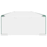 ZNTS TV Stand/Monitor Riser Glass Clear 110x30x13 cm 244132