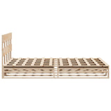 Bed Frame without Mattress 150x200 cm King Size Solid Wood Pine 3302297