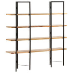 4-Tier Bookcase 160x35x160 cm Solid Mango Wood 286603
