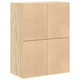 Cabinets with 2 Drawers 2 pcs Sonoma Oak 60x31x40 cm Engineered Wood 858826