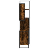3 Piece Bathroom Furniture Set Smoked Oak Engineered Wood 3301142