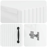 Bathroom Storage Cainet HOORN High Gloss White 897279