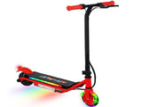 Electric Scooter for Kids Aged 6-14 Years, with Colourful Lights, Red T3398P349460