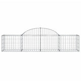 Arched Gabion Baskets 7 pcs 200x50x40/60 cm Galvanised Iron 3146262