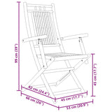Folding Garden Chairs 8 pcs 53x66x99 cm Bamboo 3278516