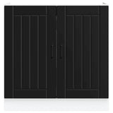 Sink Base Cabinet Lucca Black Engineered Wood 853688