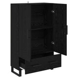Highboard Black Oak 69.5 x 30 x 115 cm Engineered Wood 882498