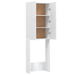 ZNTS Washing Machine Cabinet White 64x25.5x190 cm 808413