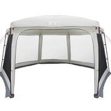 ZNTS Pool Tent with Removable Fly & Mesh Walls Grey 670x590 cm 4100633