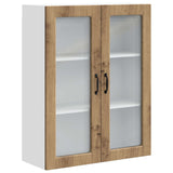 Wall Glass Cabinet PORTO Artisan Oak 80 x 31 x 100 cm 885514