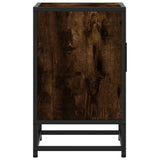 Bedside Cabinets 2 pcs Smoked Oak 40x31x50 cm Engineered Wood and Metal 848714