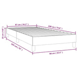 Box Spring Bed Frame Black Single Faux Leather 3121181