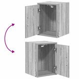 Garage Cabinets 2 pcs Grey Sonoma Engineered Wood 3328292