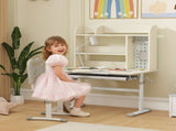 Kids Desk Height Adjustable with Tilt-Desktop, Hutch, Drawer, Storage Shelf, Pegboard, for 3-12 T3398P422173