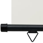 ZNTS Balcony Side Awning 125x250 cm Cream 48419