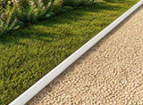 Garden Cover Profile 20 pcs 100 x 5 x 5 cm Steel White 8012995